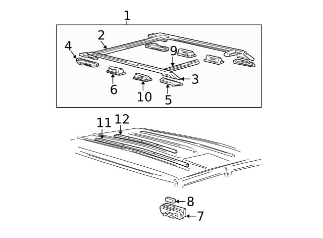 Genuine GM Side Support 12389979