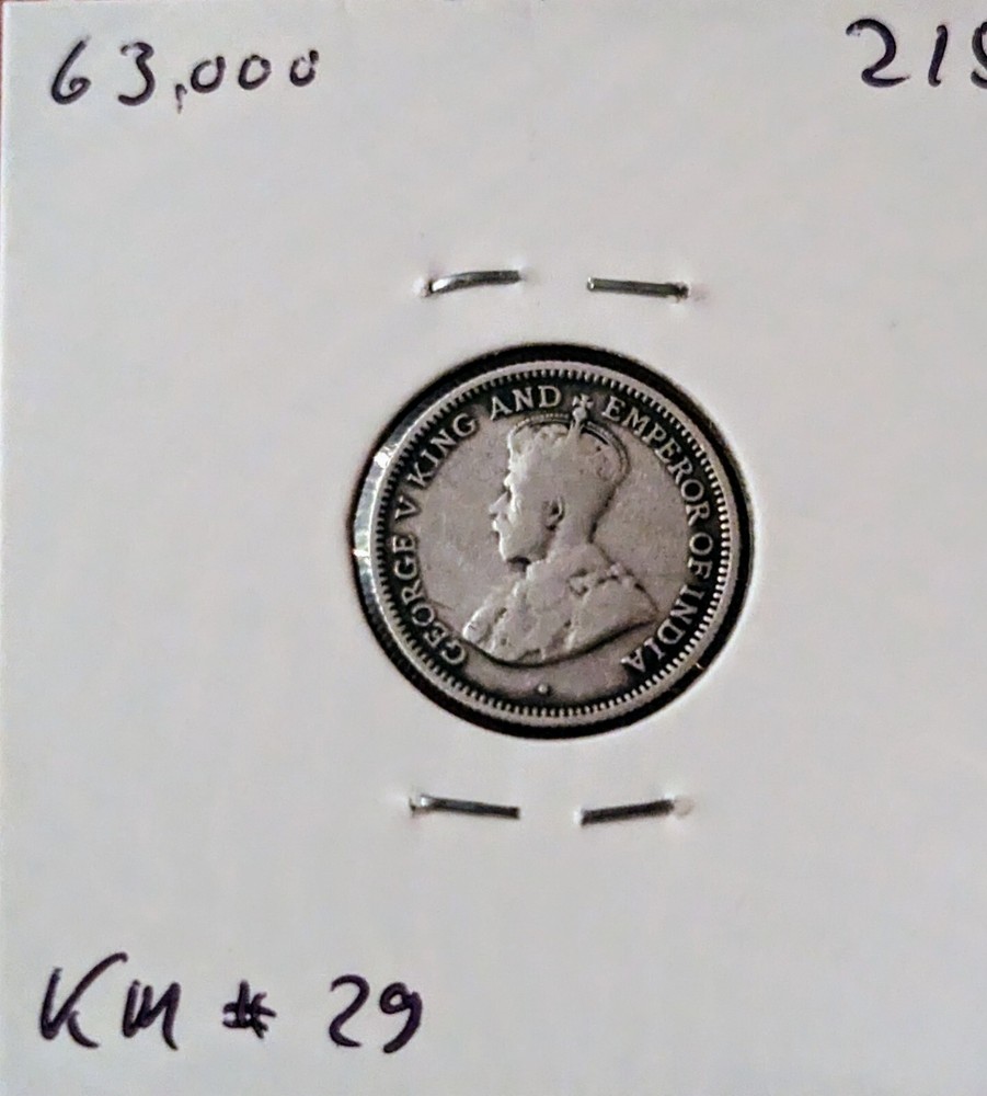 1936 British Guiana silver 4 Pence