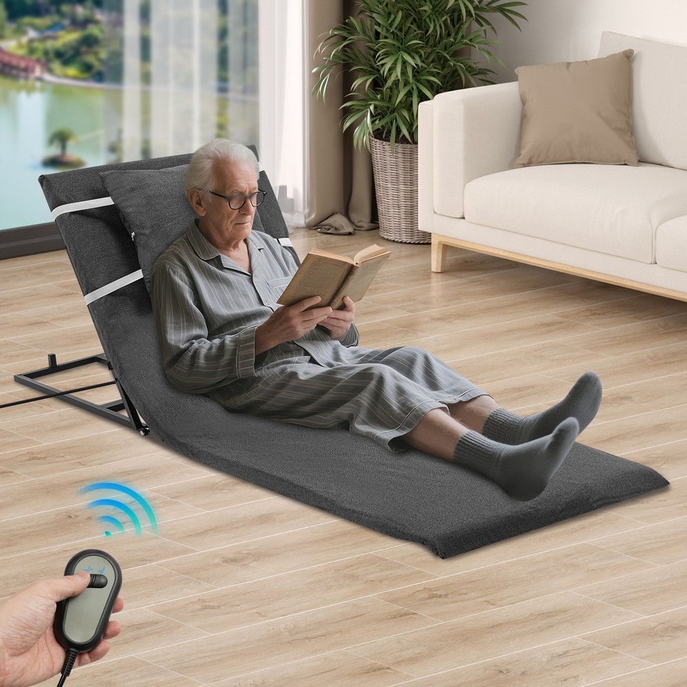 Electric Lifting Bed Backrest 2-80°Adjustable Back Rest Support For Elderly Grey