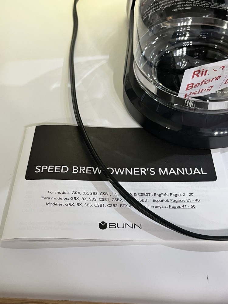 BUNN Speed Brew Select SBS Coffee Maker 10 Cup