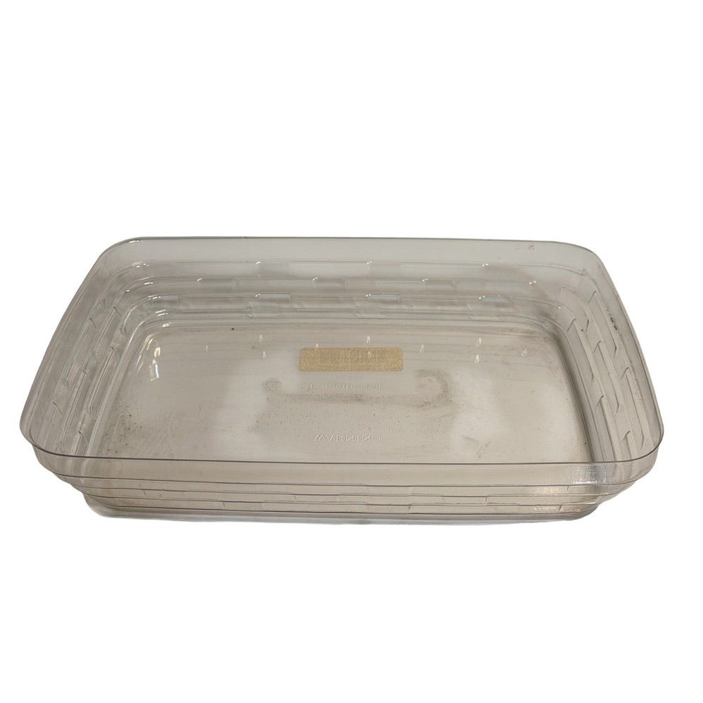 VTG Longaberger Back Porch Basket Protector Clear Single Rectangular Liner 42463