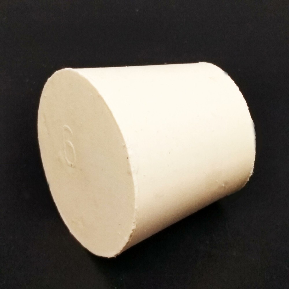 Rubber Stopper Bungs Laboratory Solid Hole Stop Push-In Sealing Plug