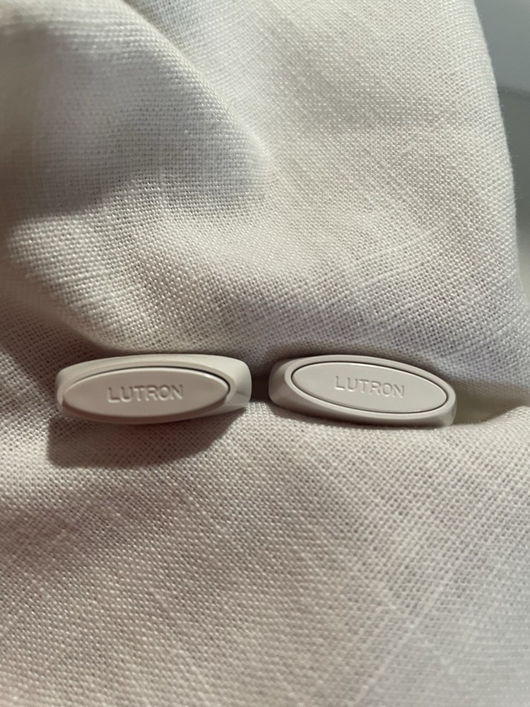 NEW qty.4 Lutron White Light Switch Knob Slider Slide Replacement