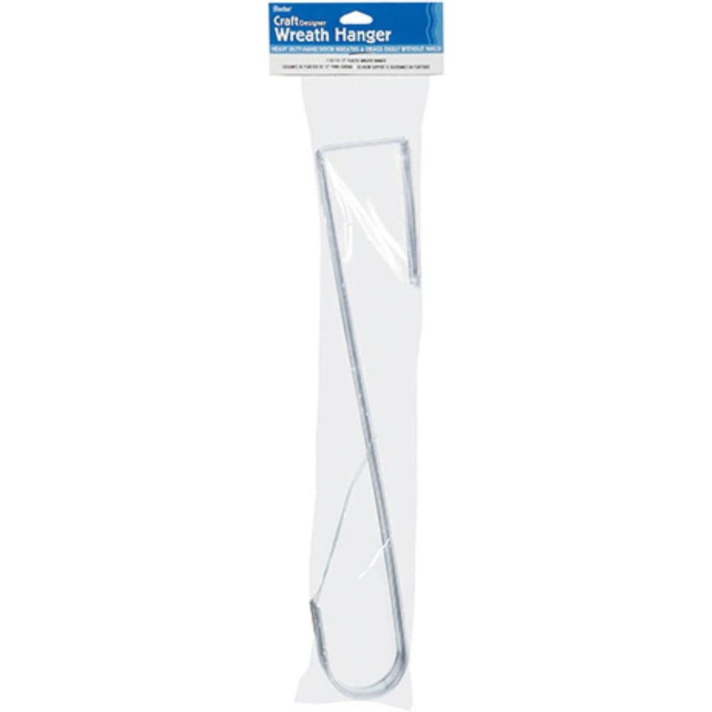 Darice Plastic Wreath Hanger, 12-Inch, Clear