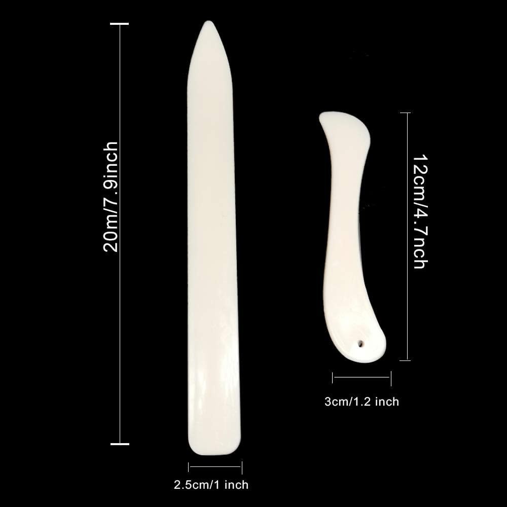 Dual-Sized Folding Scoring Tool for Crafting, Bookbinding & Leather Projects