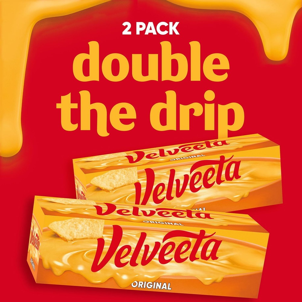 Velveeta Original Pasteurized Cheese Loaf, 32 oz, 2-pack