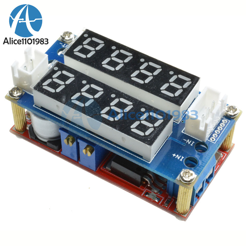 5A Adjustable CC/CV Display Step Down charge Module LED Panel Voltmeter Ammeter