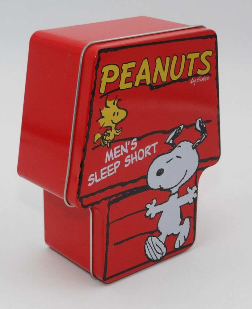 Peanuts Snoopy Men's Sleep Shorts Empty Tin