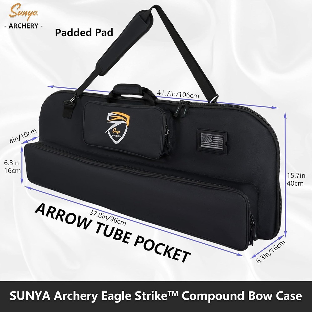 Compound Bow Case with Molle System - Neoprene Bow String Protection & Padded...
