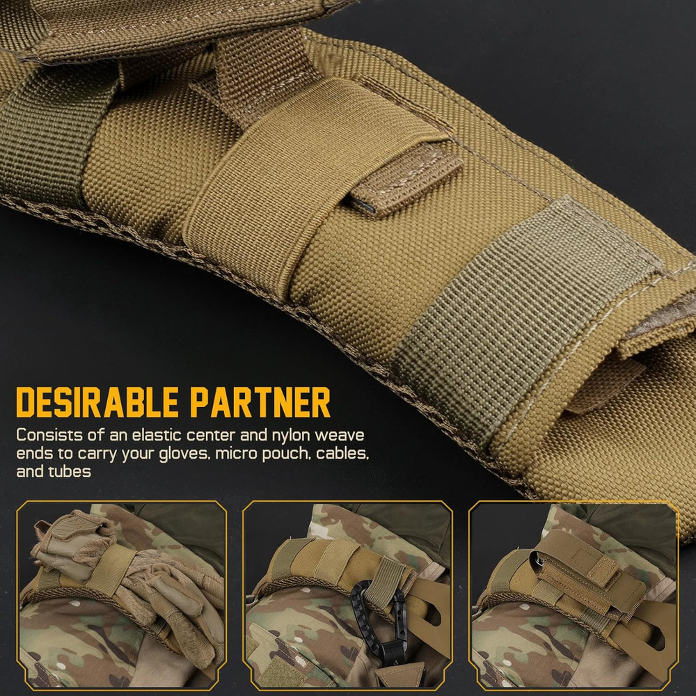 Tactical Plate Carrier Shoulder Pads, 2 Pack Shoulder Strap Pad Backpack Strap C