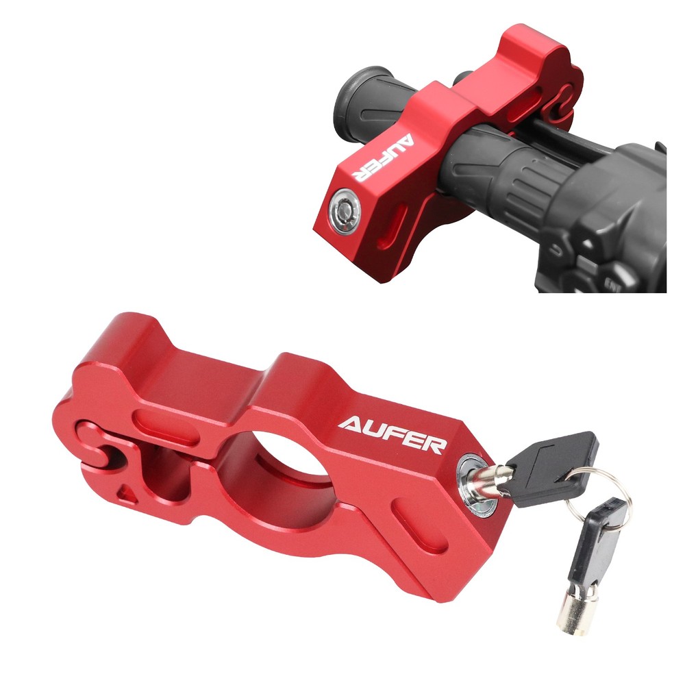 Anti-theft Handle Motorcycle Handlebar Lever Throttle Grip Brake Security Lock