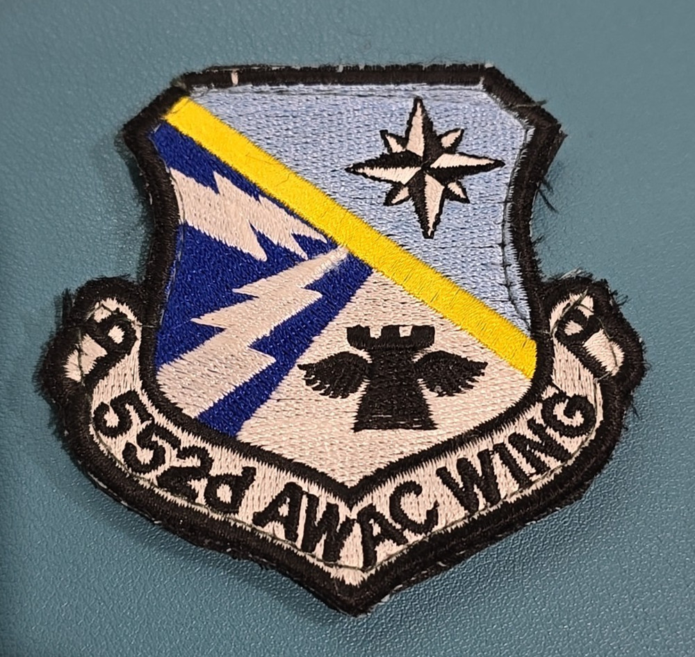 552nd Air Control Wing-AWAC-Patch-Hook And Loop Back-Vietnam*
