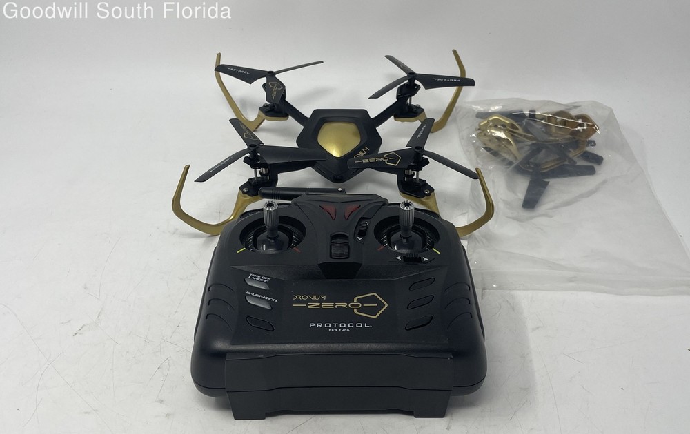Protocol New York Dronium Zero Black Quadcopter Drone With Controller Not Tested