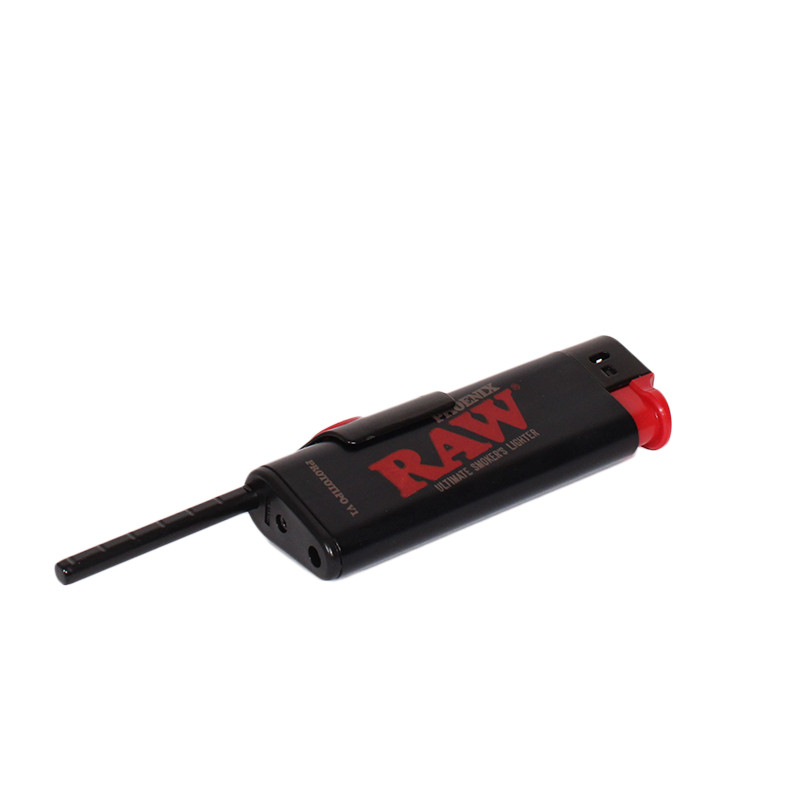 RAW Phoenix Smoker Lighter – Adjustable Wind Screen & Built-In Poker (1 Unit)