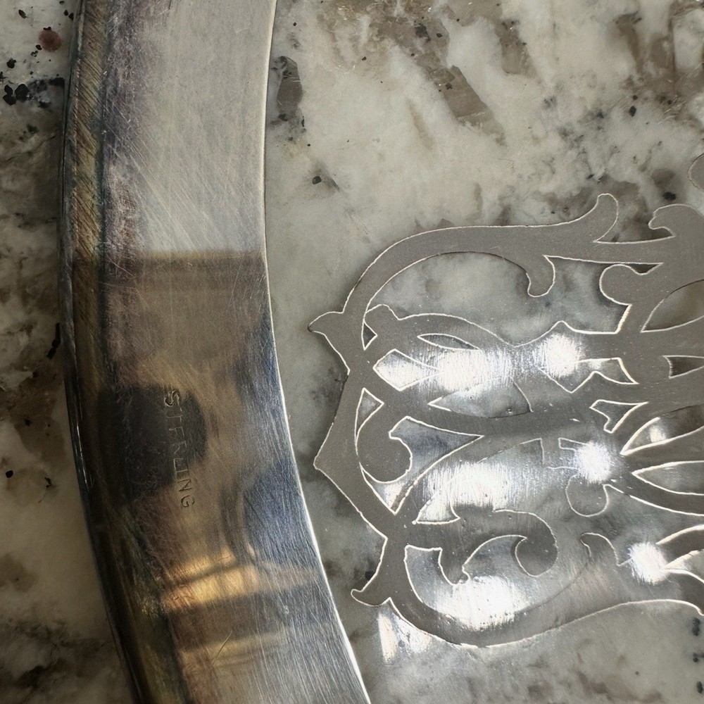12 Sterling Marked Old Monogrammed Hand Made Bowls