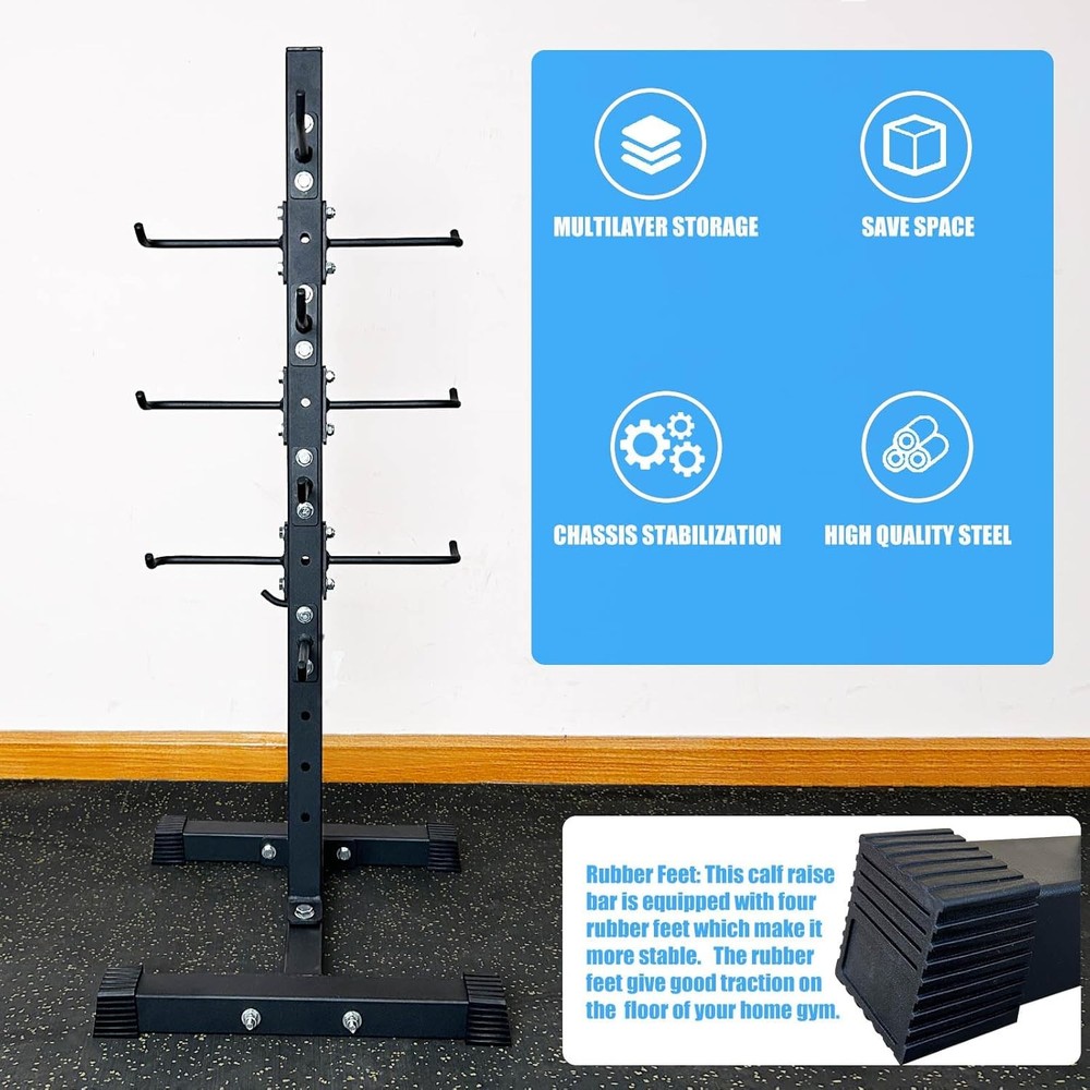 BLUSLM Cable Attachment Storage Rack Lat Bar