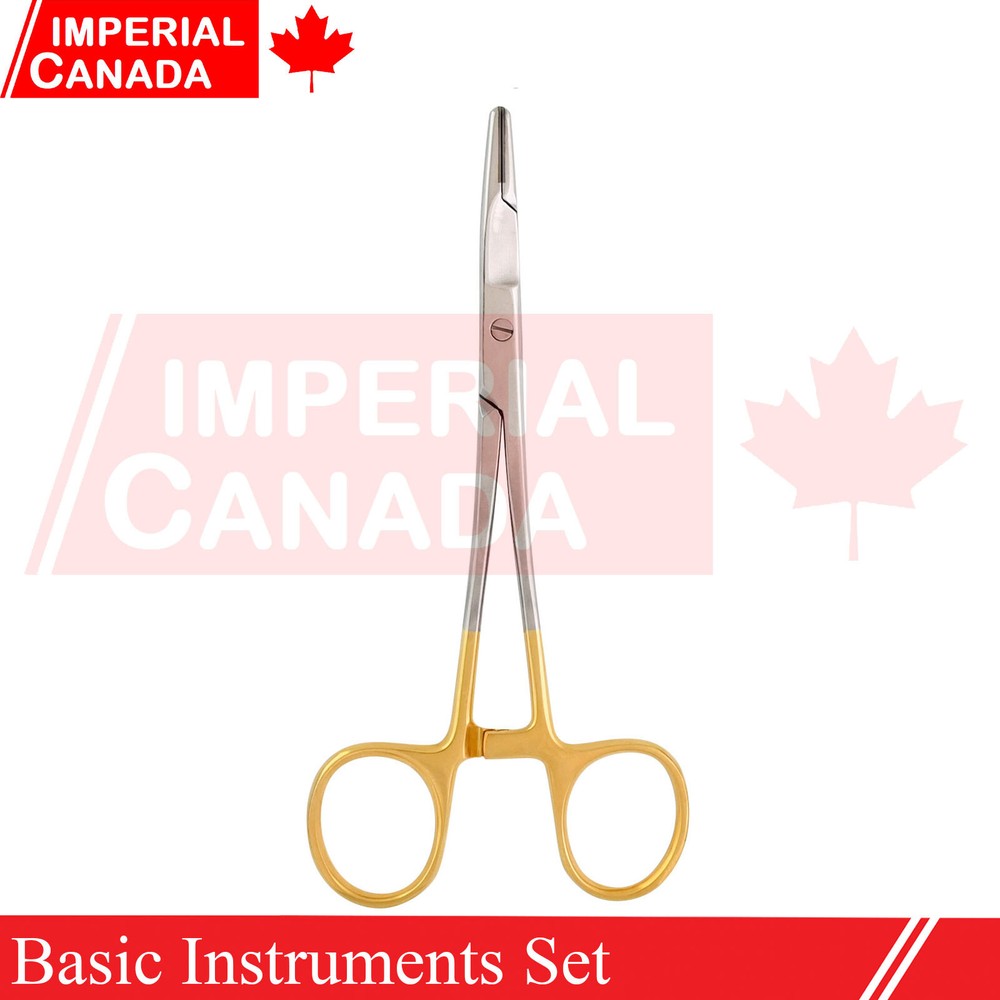 3 Pcs Basic Instruments Set Adson Russian Forceps TC Needle Holder DS-1959