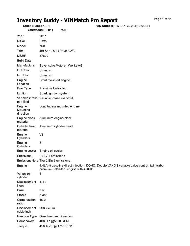 750I 2011 Air Shutter 1108403