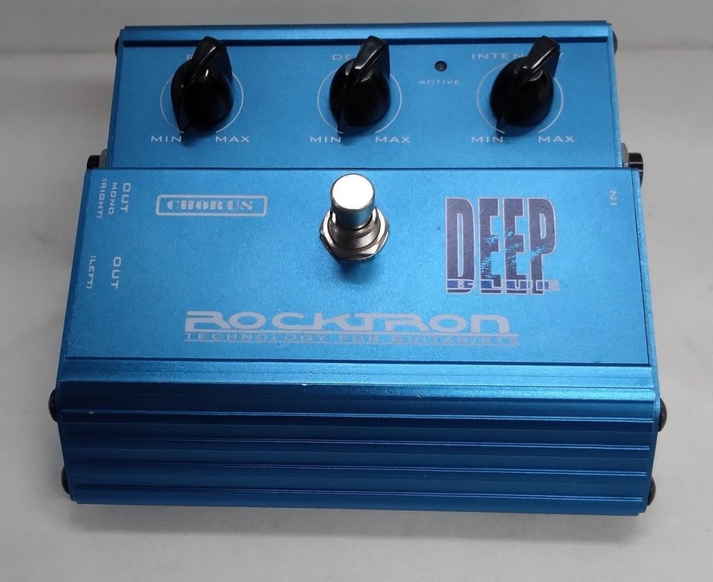 Rocktron Deep Blue Chorus Guitar Effect Pedal Used