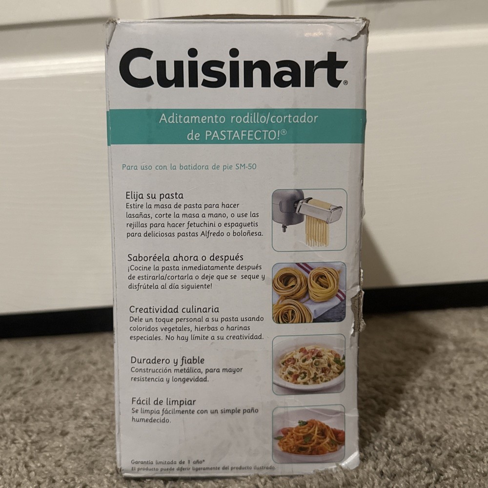 Cuisinart Pastafecto PRS-50 Pasta Roller Cutter Attachments