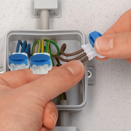 Electrical IDC 314-BOX Pigtail 3 Wire Connector, Self-Stripping Moisture