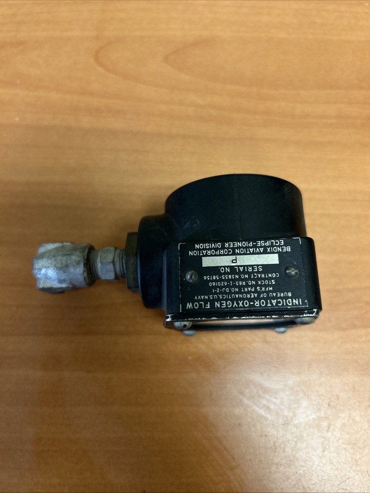 Bendix Aviation Pioneer oxygen flow "blinker" indicator P/N DJ-2-1