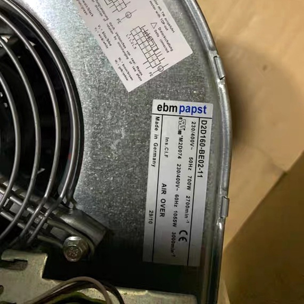 1PC New ABB D2D160-BE02-11 Centrifugal Fan 230/400V 700W