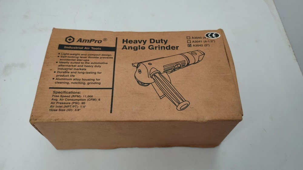 Ampro A3042 Heavyduty Air Angle Grinder 125mm