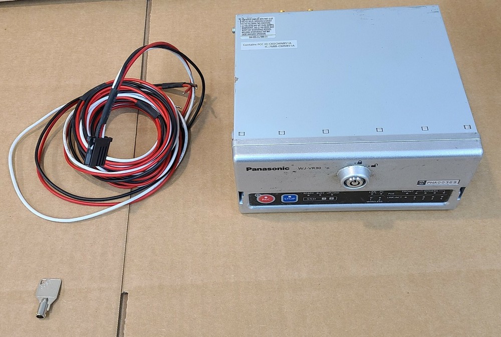 Panasonic Arbitrator Video Processing recording Ant + Key & Power Cable WJ-VR30