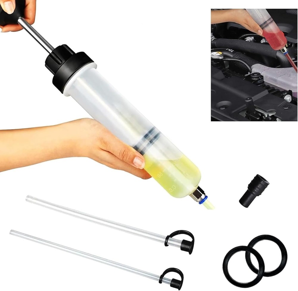Compact 200CC Automotive Fluid Pump with Replacement Accessories - User-Friendly