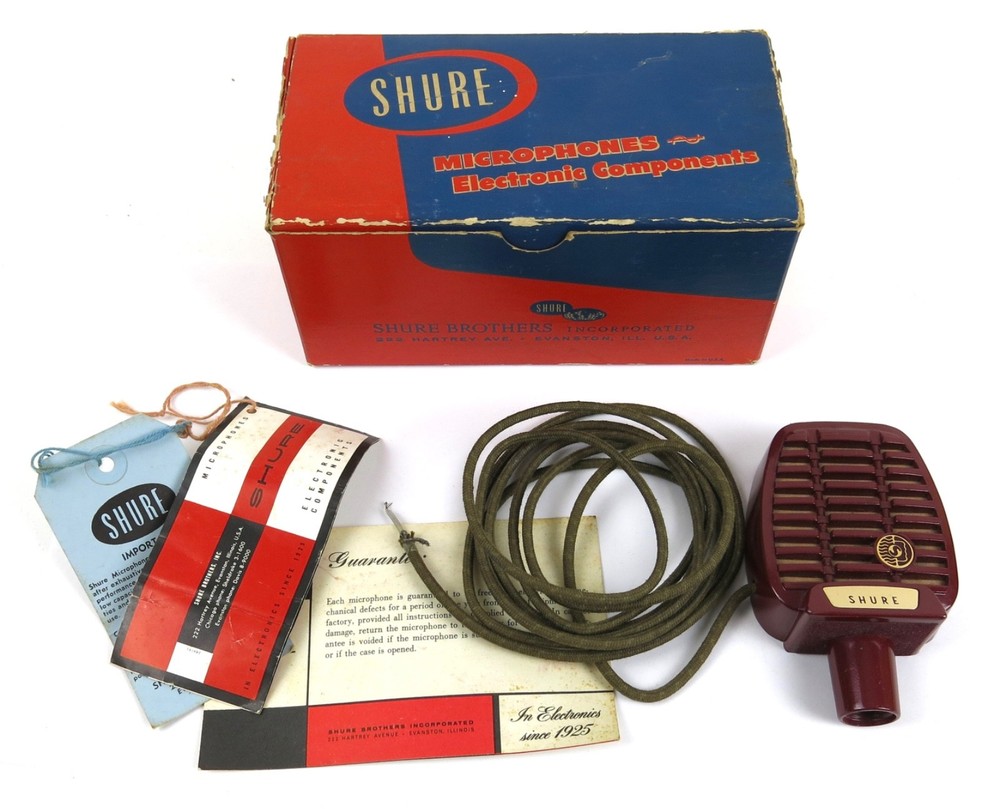 Vintage Shure Brothers 710S REX Microphone - Untested