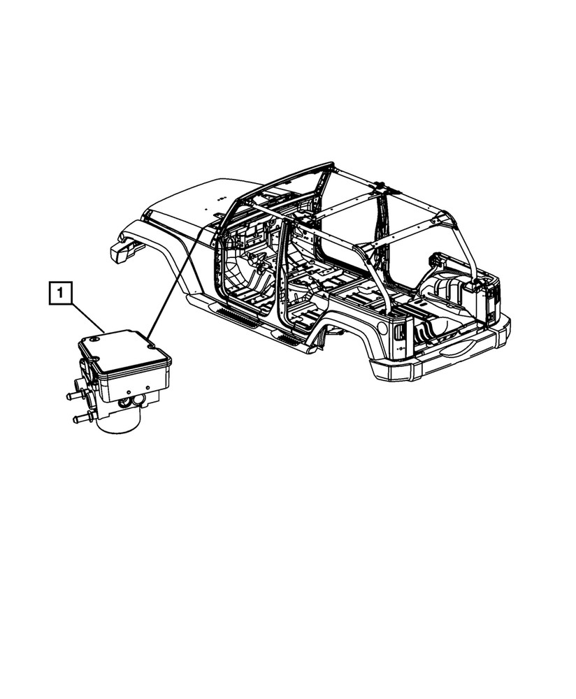 Genuine Mopar Anti-Lock Brake System Module Module 68030936ab