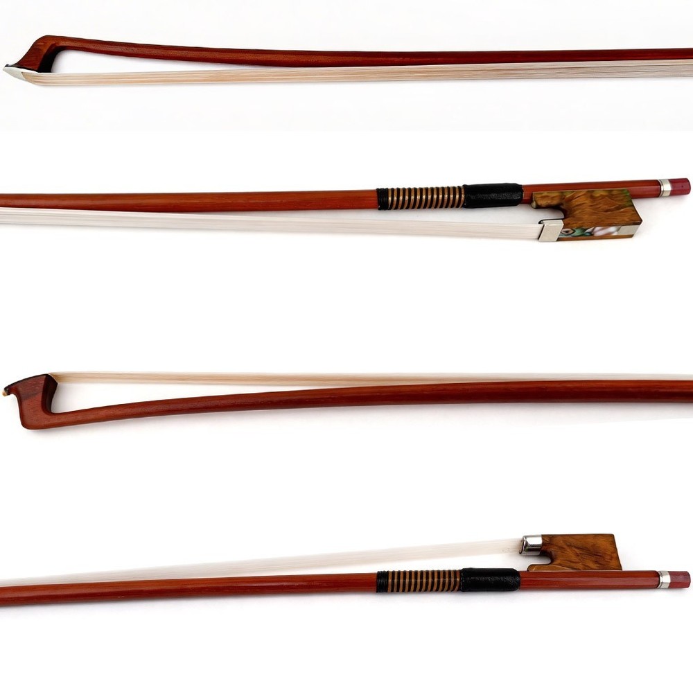 Master Antique Pernambuco 4/4 Violin Bow Special Maple Frog Nickle Part Fast 59g