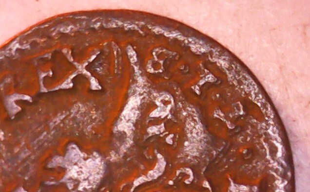 1665 Poland 1 Solidus, Alignment & Planchet Clip Errors; Old Coin Foreign Money