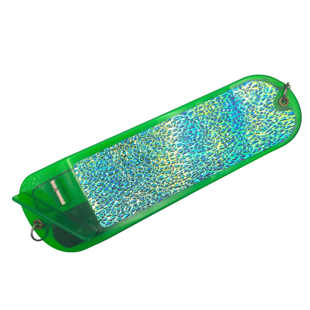 Custom Pro-Troll ProChip 8" Flasher - Salmon / Trolling - BLUE LAGOON