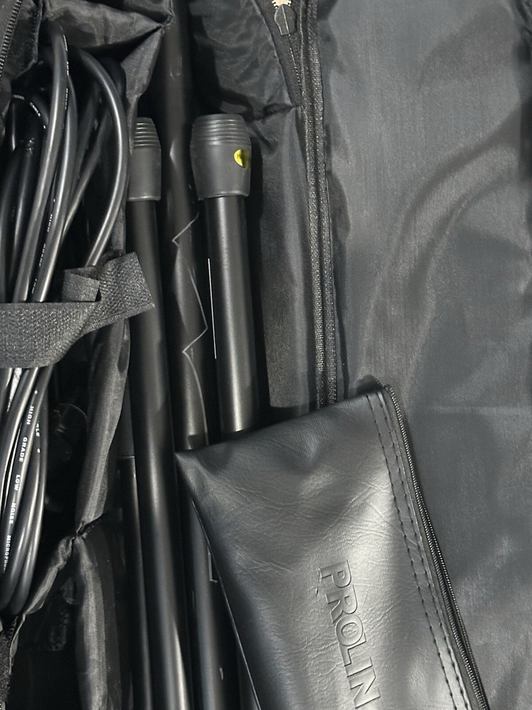 Proline Microphone with Stand, Cable, and Carry Bag