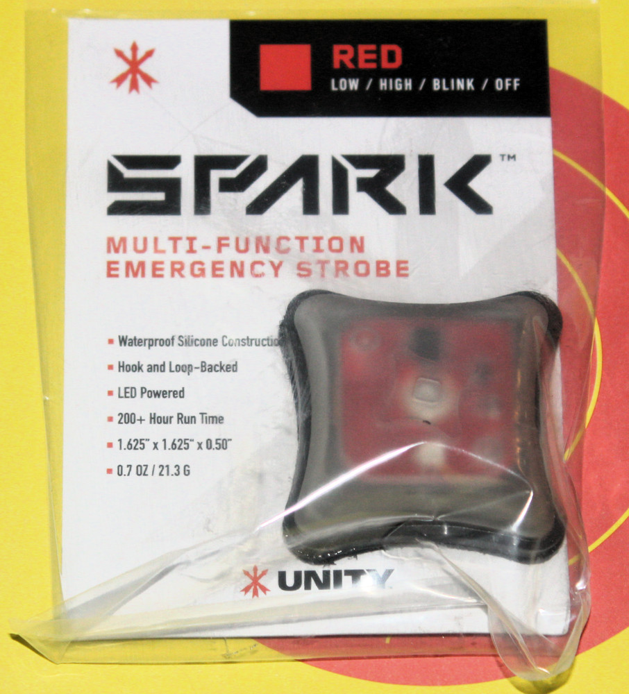 Unity Tactical SPARK Marking Light Helmet IFF Strobe Hook and Loop Attachment
