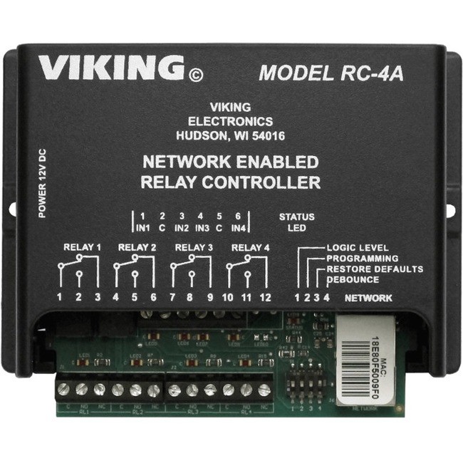 Viking Electronics Network Enabled Relay Controller (RC4A)