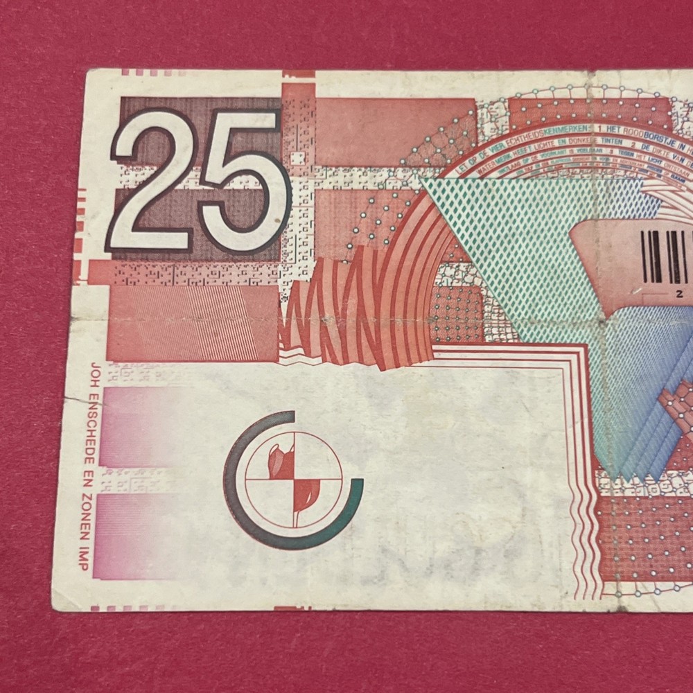 Netherlands - 25 Gulden - 1989