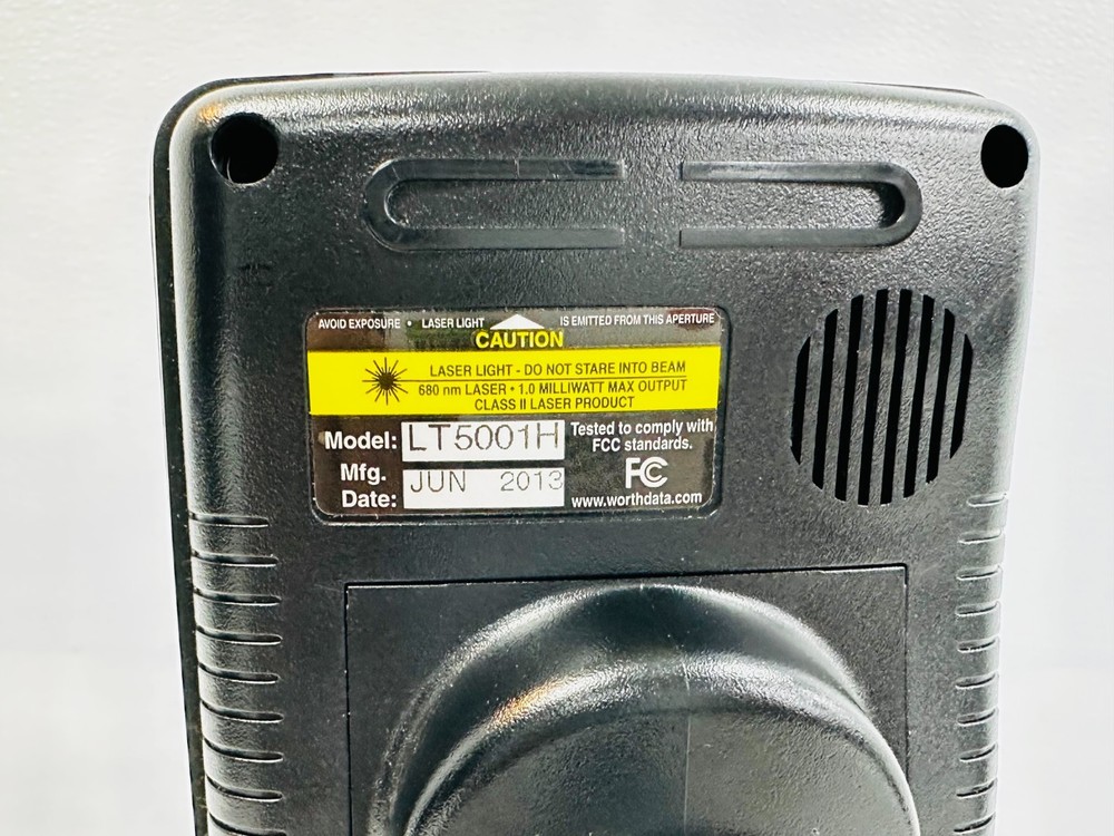 USED Worth Data LT5001H TriCoder Barcode Scanner Data Collector w/ AC Adapter 🚚