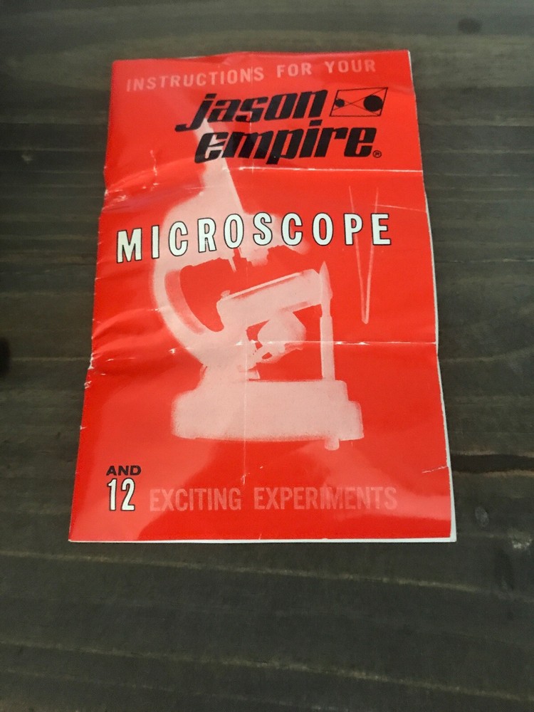 Vintage JASON MICROSCOPE 750x Illuminated +Case and Accessories