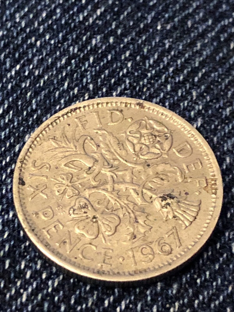 1967 Sixpence Pre-Decimal Coin
