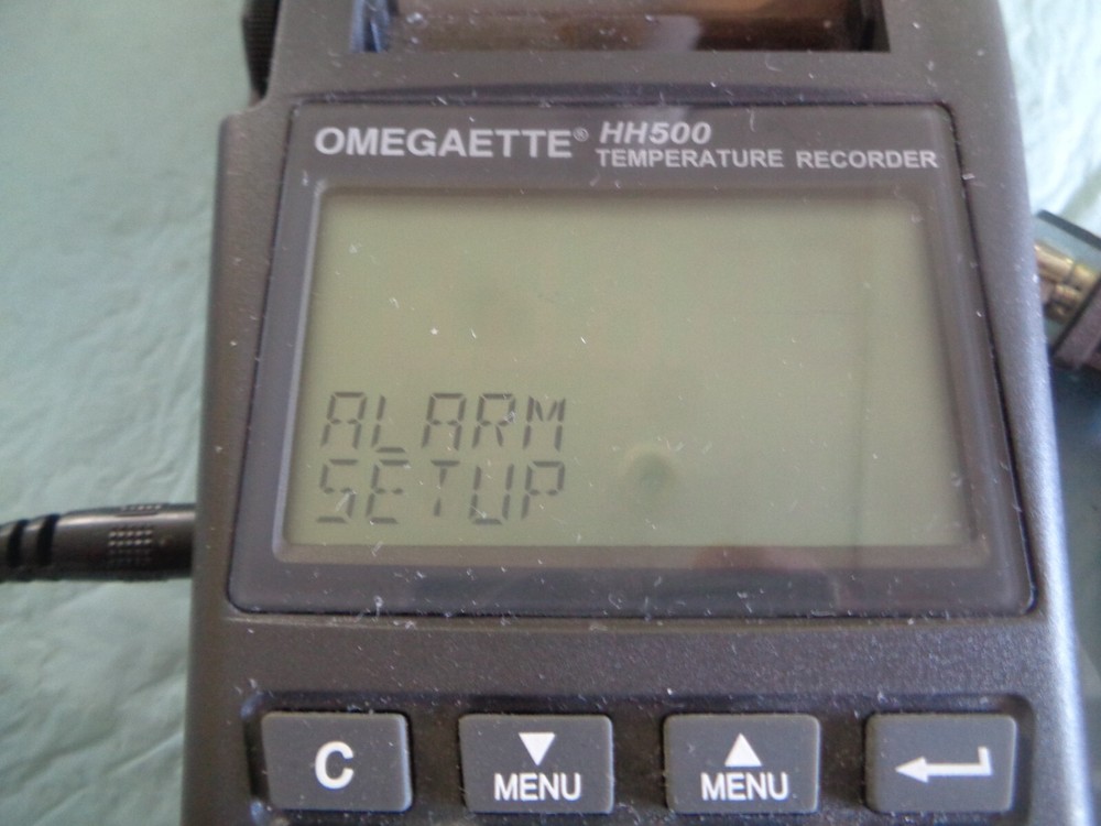 Omegaette HH500 Temperature Recorder In Case, Works