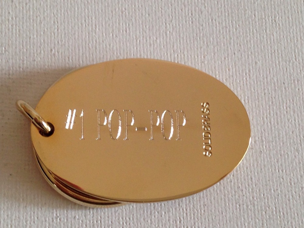 Lincoln Keychain Solid Brass Key Chain Personalized Free