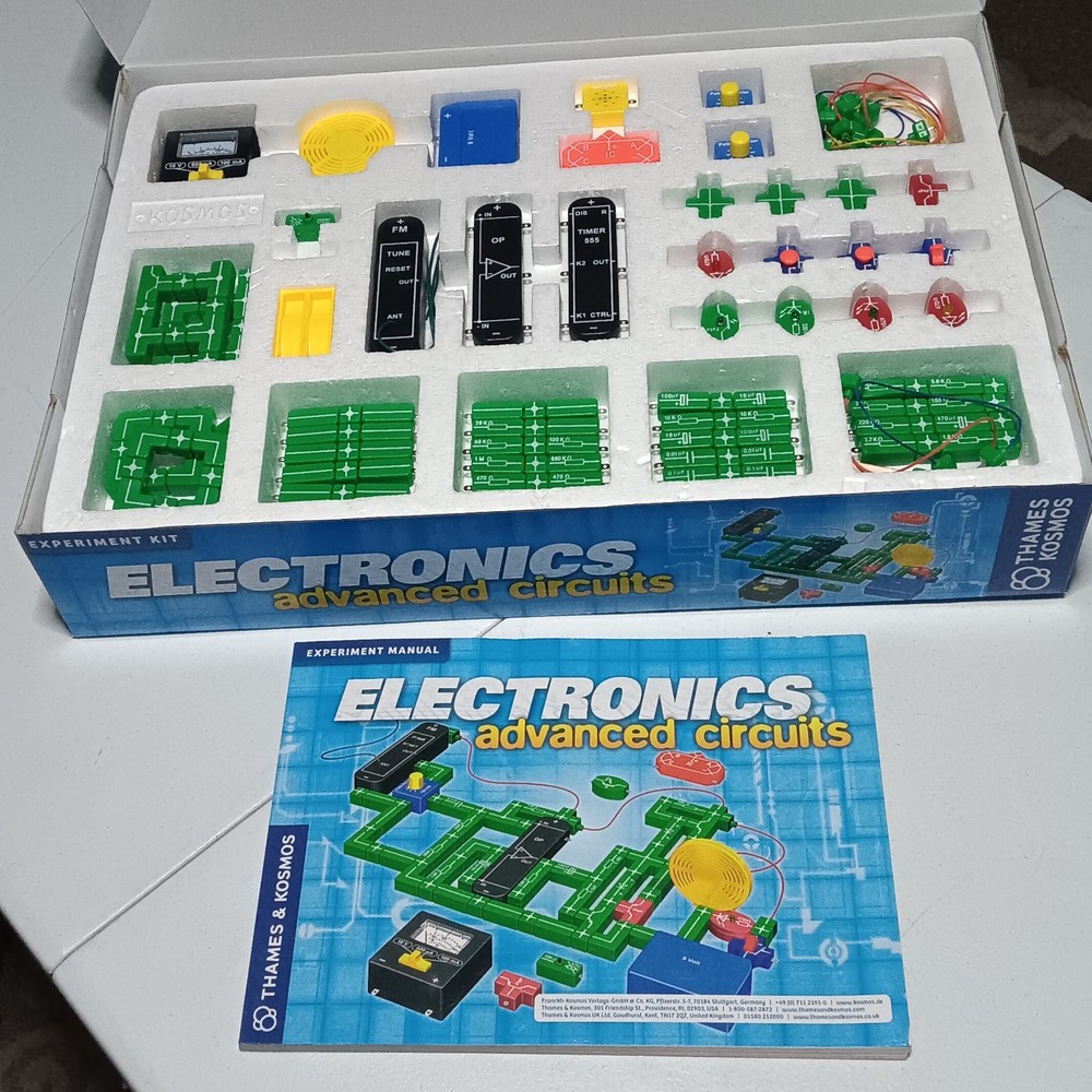 Thames & Kosmos Electronics Advanced Circuits Experiment Kit 141 Piece ages 10+