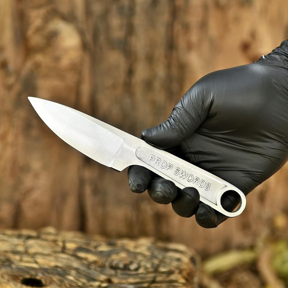 Razor Sharp Mini Fixed Bar Blade Knife with Genuine Kydex Sheath