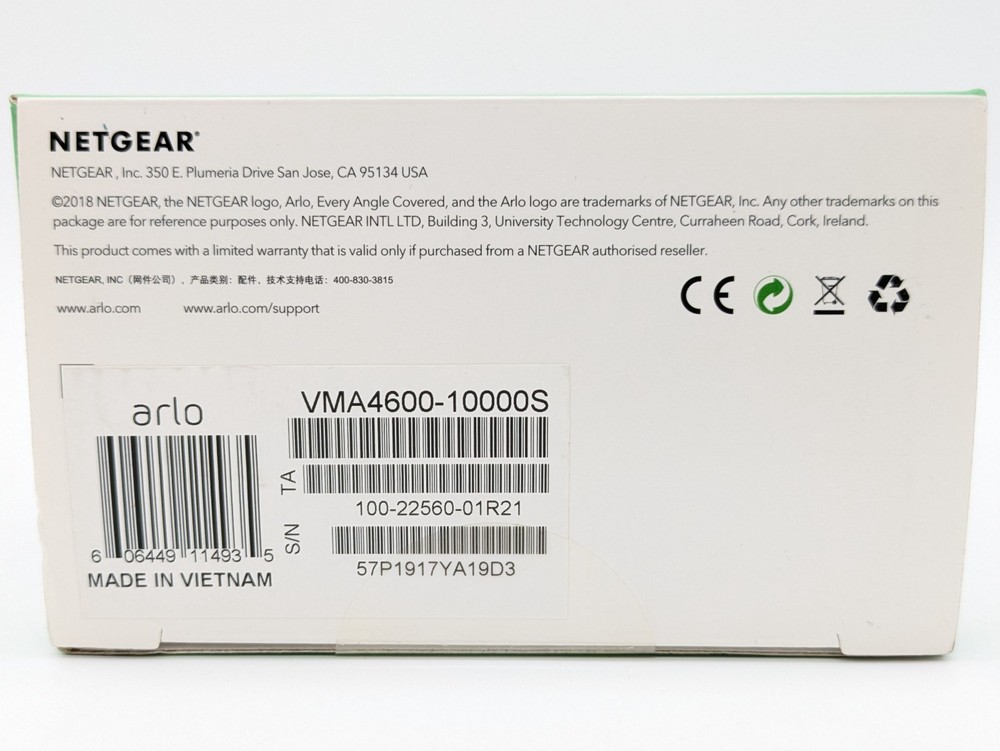 Arlo Solar Panel (VMA4600) Black - New in Box