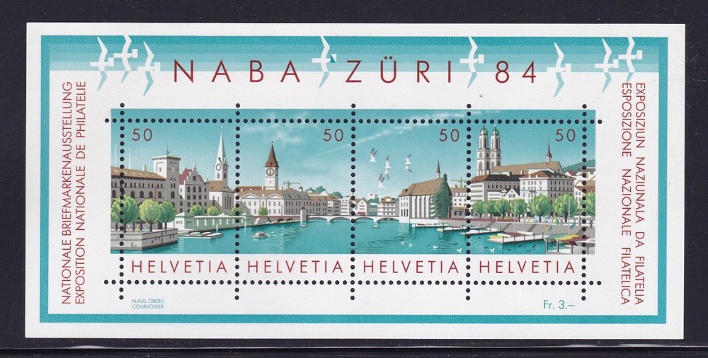 Switzerland Mint Souvenir Sheet Sc#749 MNH