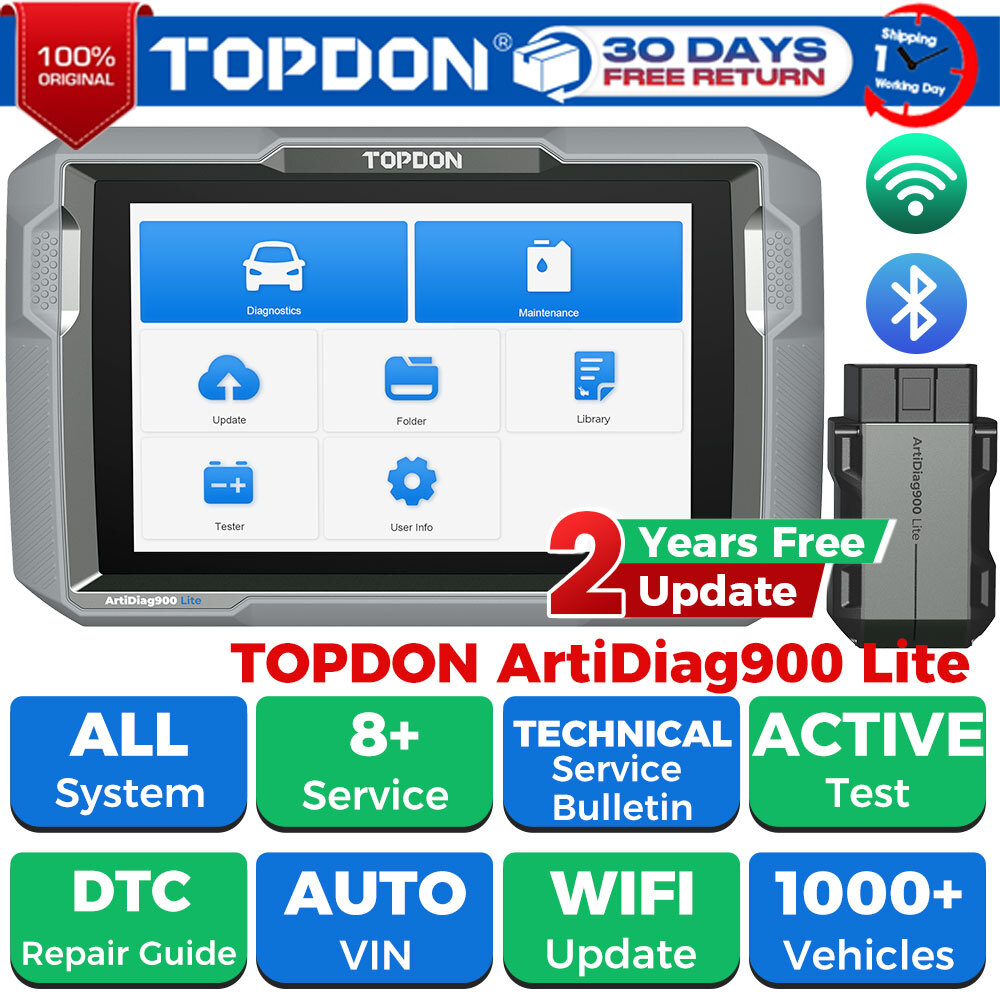 ⭐2026 TOPDON AD900 Lite Full System Scanner Bidirectional Car Diagnostic Tool