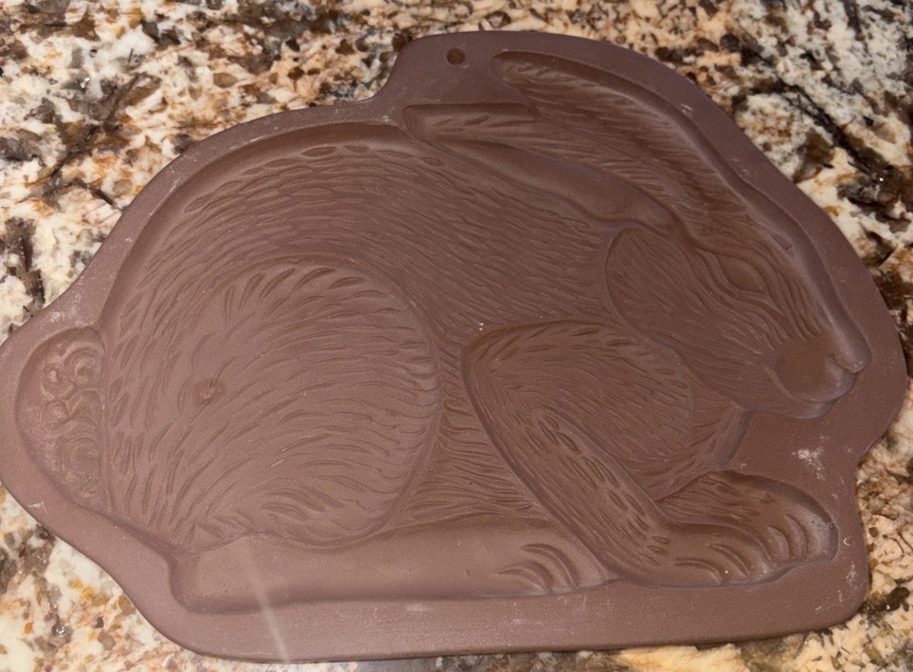 Hartstone Pottery 1989 Rabbit Bunny Cookie Shortbread Mold Easter